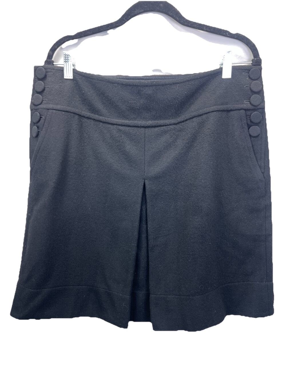 NWT J Crew Wool Blend Sailer Skirt Sz 12 Lined Side Buttons Pockets Preppy